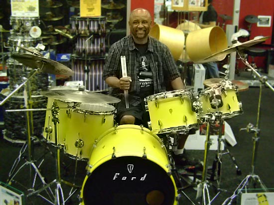 Cleve at Guitar Center Fountain Valley Ford Drum Kit